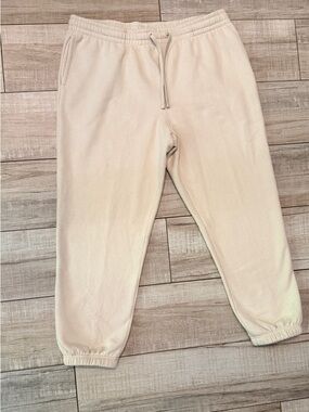 Tek Gear Ultrasoft Fleece Joggers Relaxed Fit XL Cream Tan